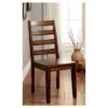 Set Of 2 Taylor Rustic Slat Back Side Dining Chairs Oak - HOMES: Inside + Out