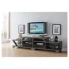 Harla Contemporary TV Stand For TVs Up To 80" Distressed Gray/Black - HOMES: Inside + Out