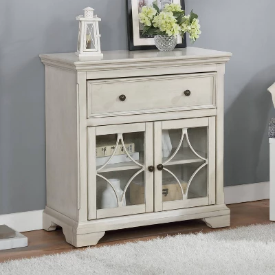 Evadra Hallway Cabinet Antique White - HOMES: Inside + Out 1 Evadra Hallway Cabinet Antique White - HOMES: Inside + Out